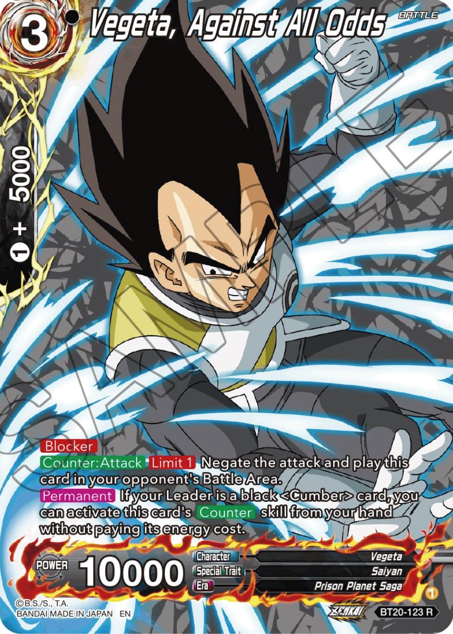 Vegeta, Against All Odds (Silver Foil) (BT20-123) [Power Absorbed] | Cracking-Singles