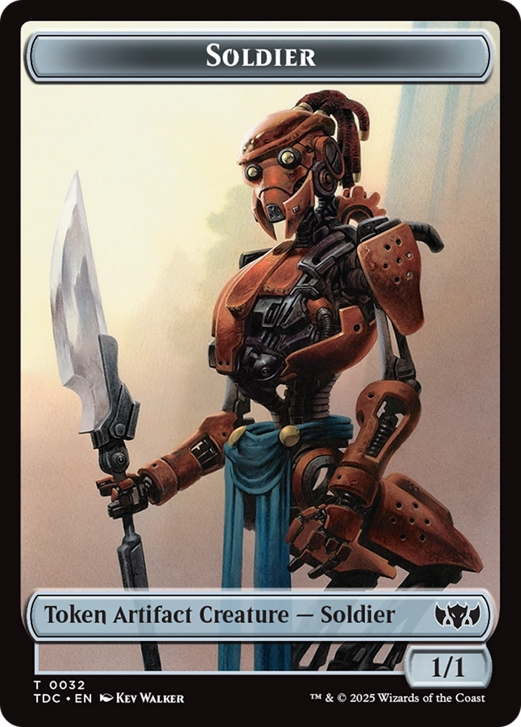Solider (0032) // Copy Double-Sided Token [Tarkir: Dragonstorm Commander Tokens] | Cracking-Singles