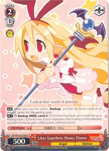 Likes Superhero Shows, Flonne (DG/EN-S03-E097 R) [Disgaea] | Cracking-Singles