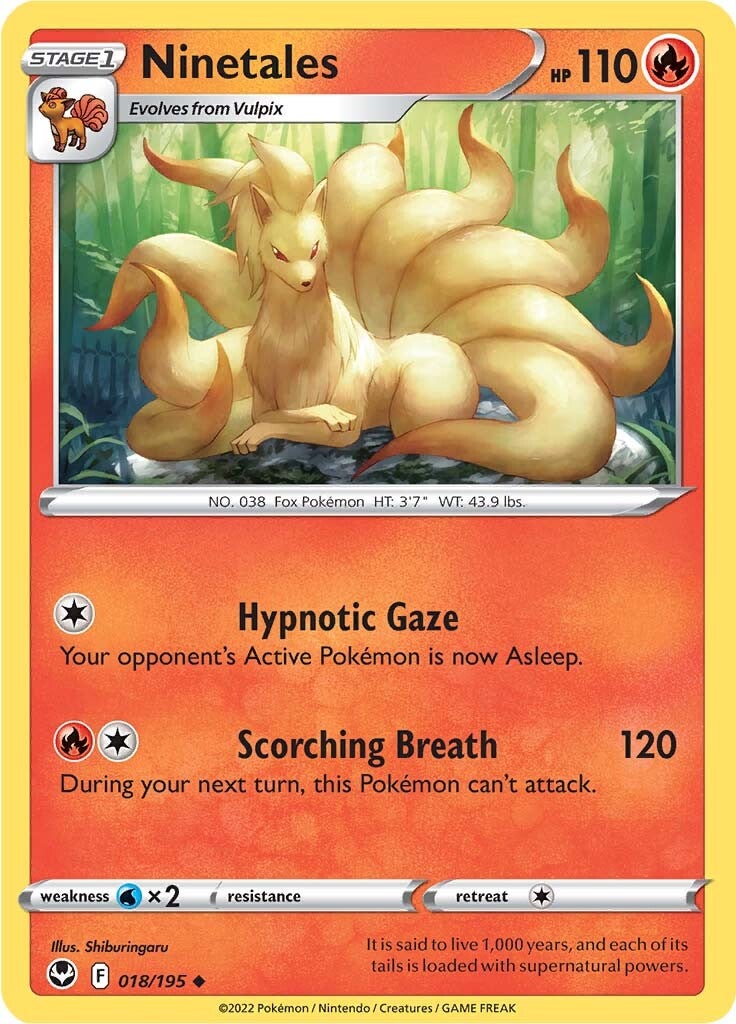 Ninetales (018/195) [Sword & Shield: Silver Tempest] | Cracking-Singles