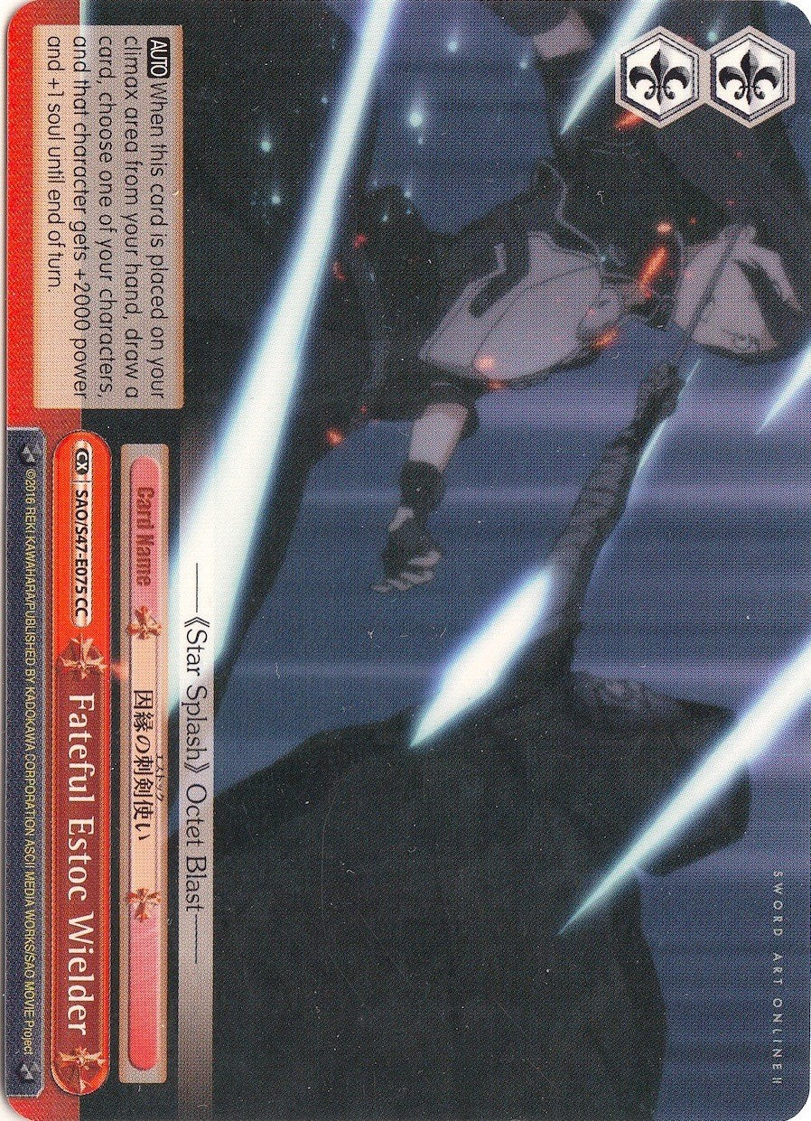 Fateful Estoc Wielder (SAO/S47-E075 CC) [Sword Art Online Re: Edit] | Cracking-Singles
