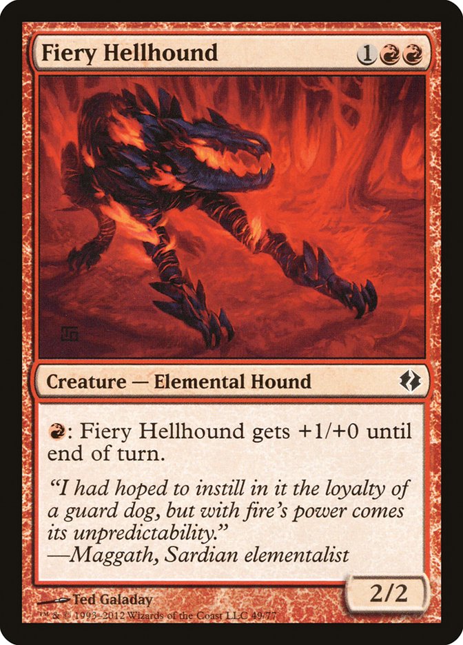 Fiery Hellhound [Duel Decks: Venser vs. Koth] | Cracking-Singles