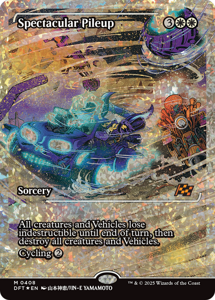 Spectacular Pileup (Showcase) (Fracture Foil) [Aetherdrift] | Cracking-Singles