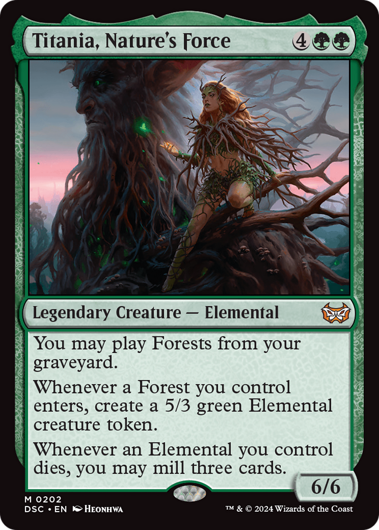 Titania, Nature's Force [Duskmourn: House of Horror Commander] | Cracking-Singles