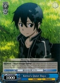 Kirito's Quiet Days (SAO/S20-E089 C) [Sword Art Online] | Cracking-Singles