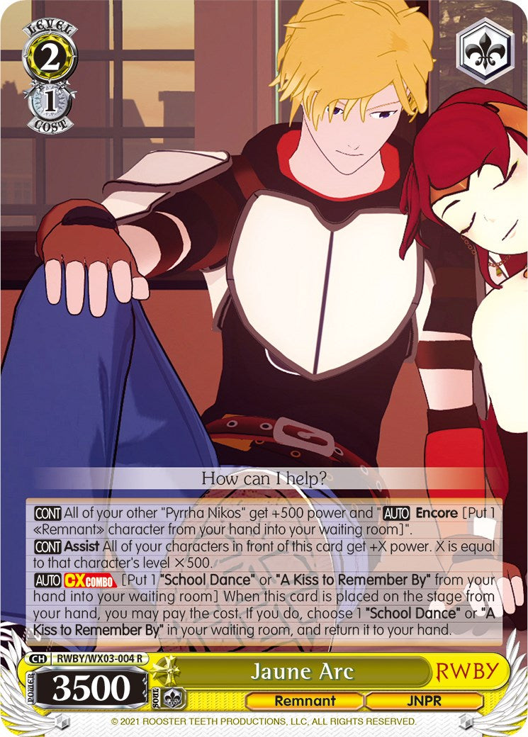 Jaune Arc (RWBY/WX03-004 R) [RWBY] | Cracking-Singles