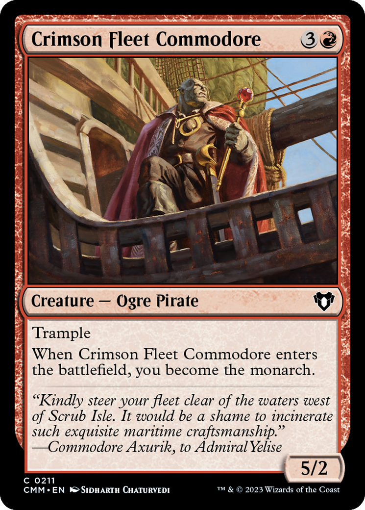 Crimson Fleet Commodore [Commander Masters] | Cracking-Singles