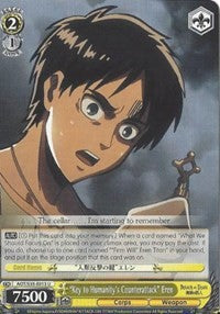 "Key to Humanity's Counterattack" Eren (AOT/S35-E013 U) [Attack on Titan] | Cracking-Singles