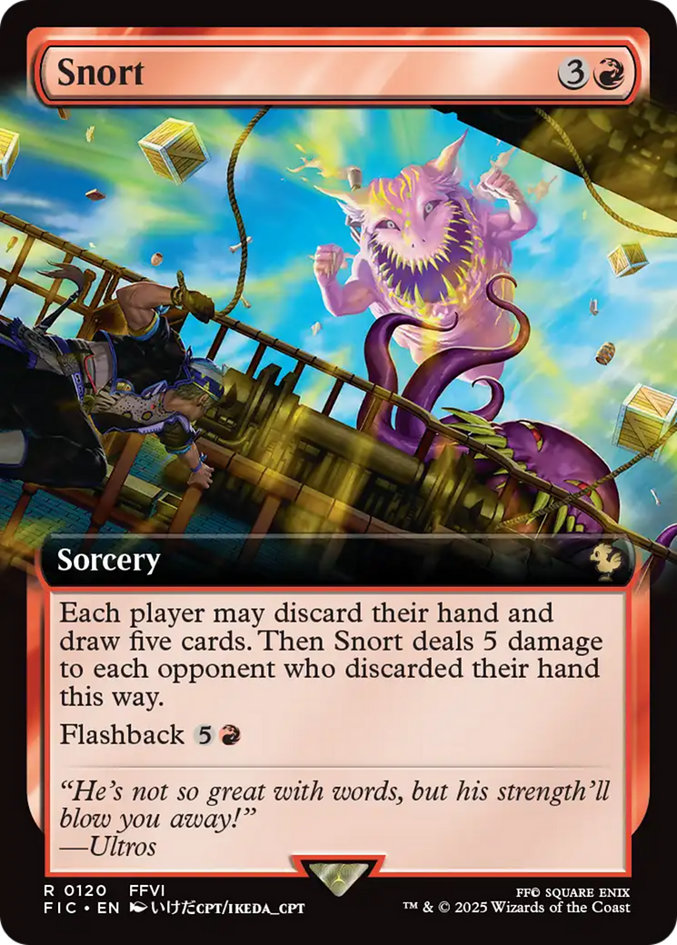Snort (Extended Art) [FINAL FANTASY Commander] | Cracking-Singles