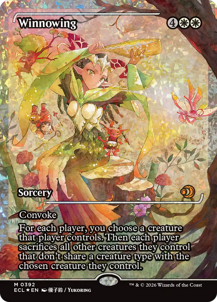 Winnowing (Showcase) (Fracture Foil) [Lorwyn Eclipsed] | Cracking-Singles