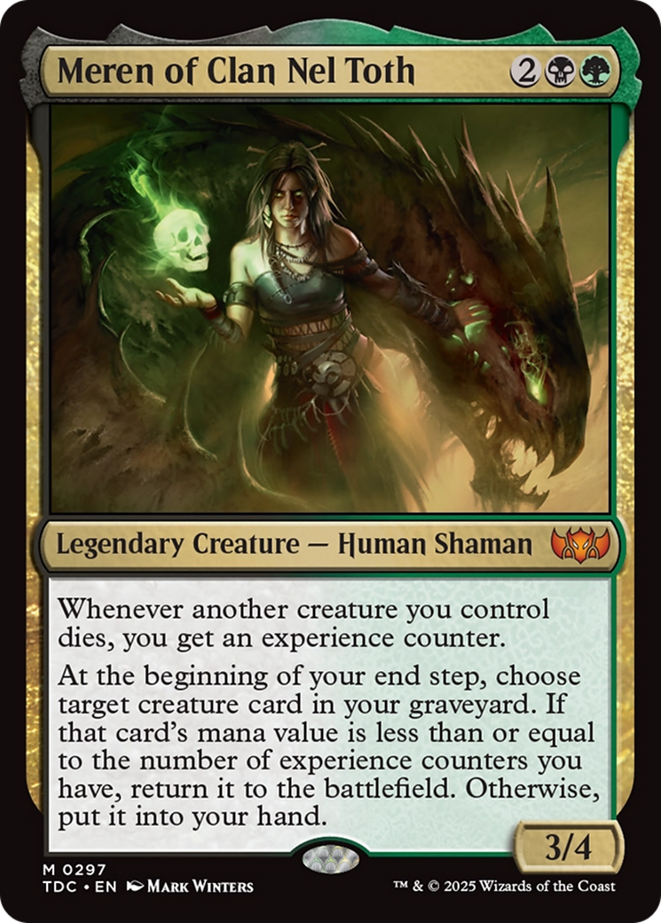 Meren of Clan Nel Toth [Tarkir: Dragonstorm Commander] | Cracking-Singles