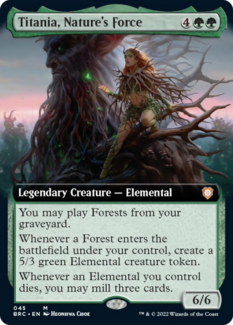 Titania, Nature's Force (Extended Art) [The Brothers' War Commander] | Cracking-Singles