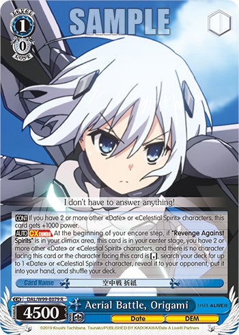 Aerial Battle, Origami [Date A Live Vol.2] | Cracking-Singles