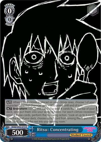 Ritsu: Concentrating (MOB/SX02-073 R) [Mob Psycho 100] | Cracking-Singles
