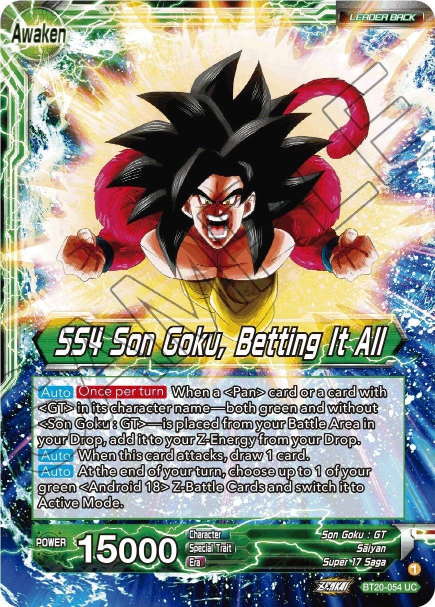 Son Goku // SS4 Son Goku, Betting It All (BT20-054) [Power Absorbed] | Cracking-Singles