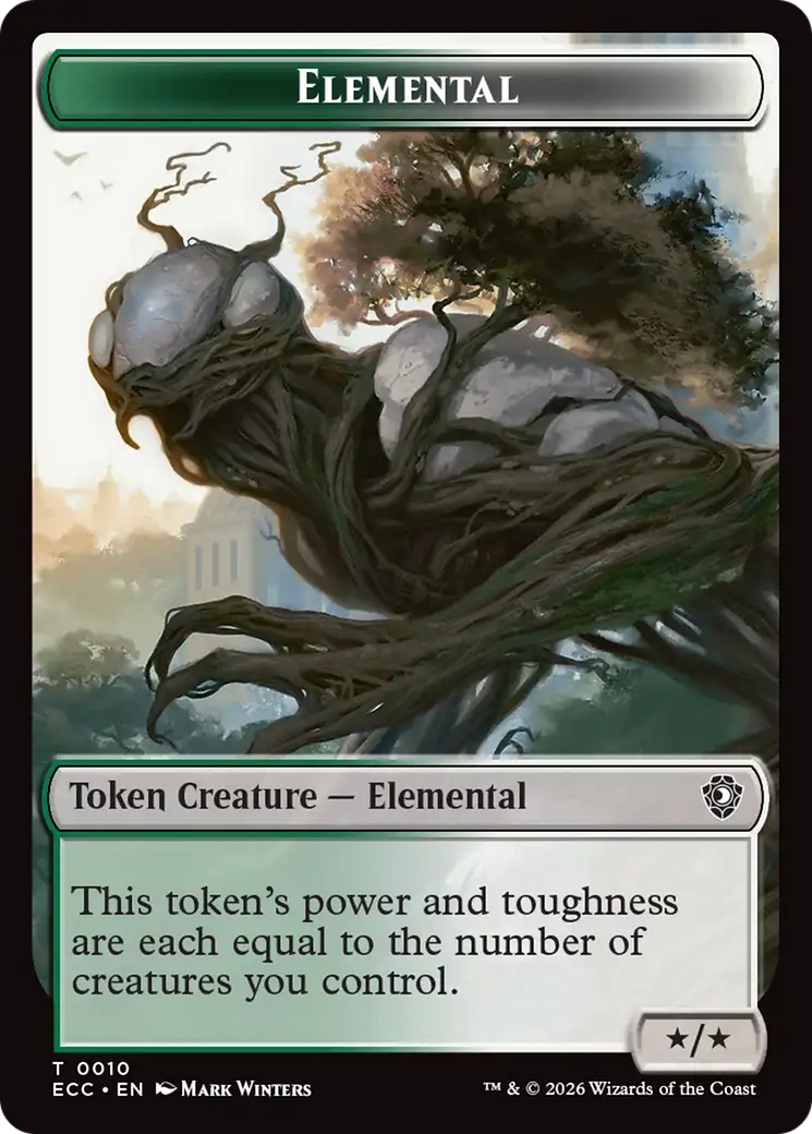 Rhino Warrior // Elemental (0010) Double-Sided Token [Lorwyn Eclipsed Tokens] | Cracking-Singles
