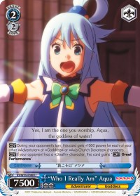 "Who I Really Am" Aqua (KS/W55-E088 U) [KonoSuba 2] | Cracking-Singles