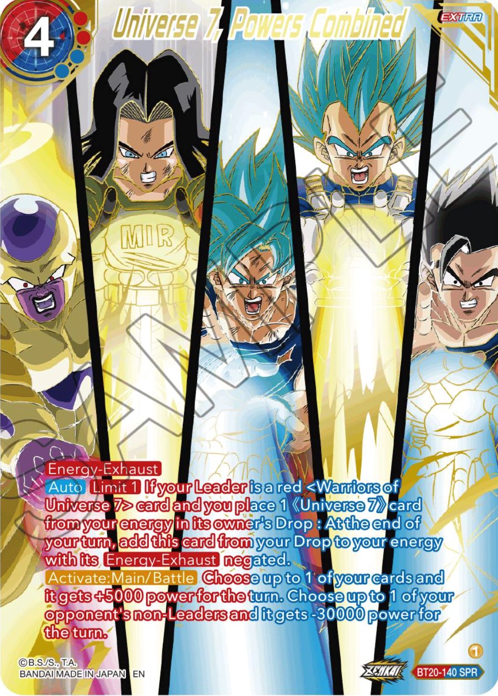 Universe 7, Powers Combined (SPR) (BT20-140) [Power Absorbed] | Cracking-Singles