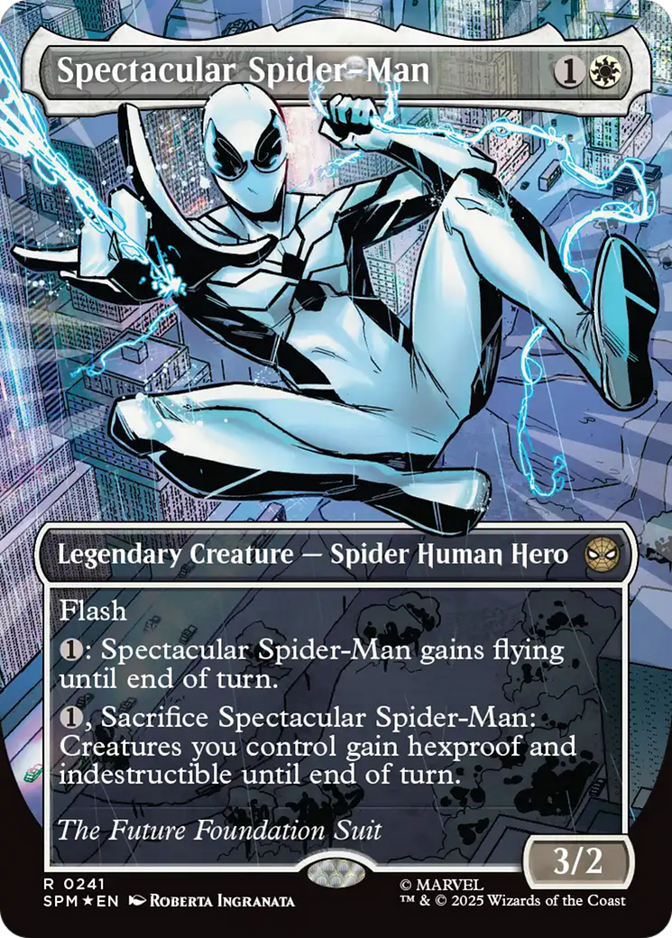 Spectacular Spider-Man (0241) (Borderless) (Textured Foil) [Marvel's Spider-Man] | Cracking-Singles