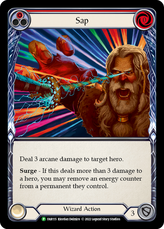 Sap (Red) [FAB115] (Promo)  Rainbow Foil | Cracking-Singles