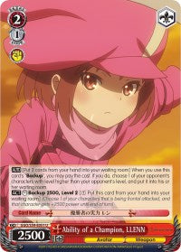 Ability of a Champion, LLENN (GGO/S59-E051 U) [Gun Gale Online] | Cracking-Singles