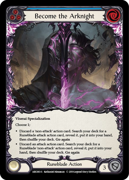 Become the Arknight [ARC083-S] (Arcane Rising)  1st Edition Rainbow Foil | Cracking-Singles