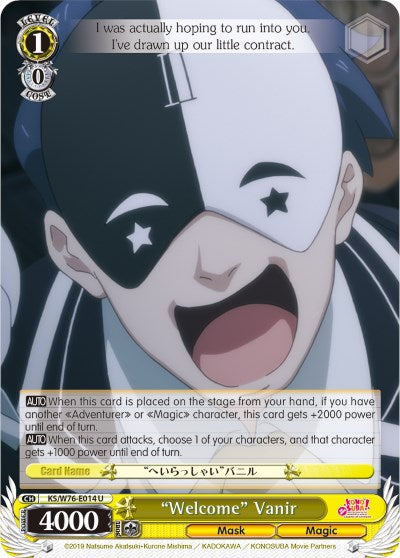 "Welcome" Vanir (KS/W76-E014 U) [KonoSuba The Movie: Legend of Crimson] | Cracking-Singles