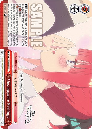Unstoppable Feelings (5HY/W90-E080 CC) [The Quintessential Quintuplets 2] | Cracking-Singles