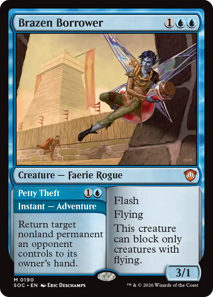 Brazen Borrower [Secrets of Strixhaven Commander] | Cracking-Singles