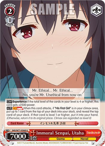 Immoral Senpai, Utaha [Saekano How to Raise a Boring Girlfriend. flat] | Cracking-Singles