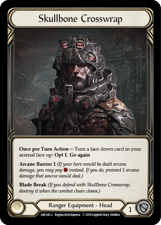 Skullbone Crosswrap [ARC041-L] (Arcane Rising)  1st Edition Cold Foil | Cracking-Singles