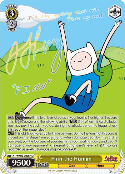 Finn the Human (AT/WX02-002SP SP) [Adventure Time] | Cracking-Singles