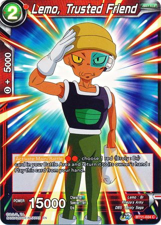 Lemo, Trusted Friend (BT11-024) [Vermilion Bloodline 2nd Edition] | Cracking-Singles