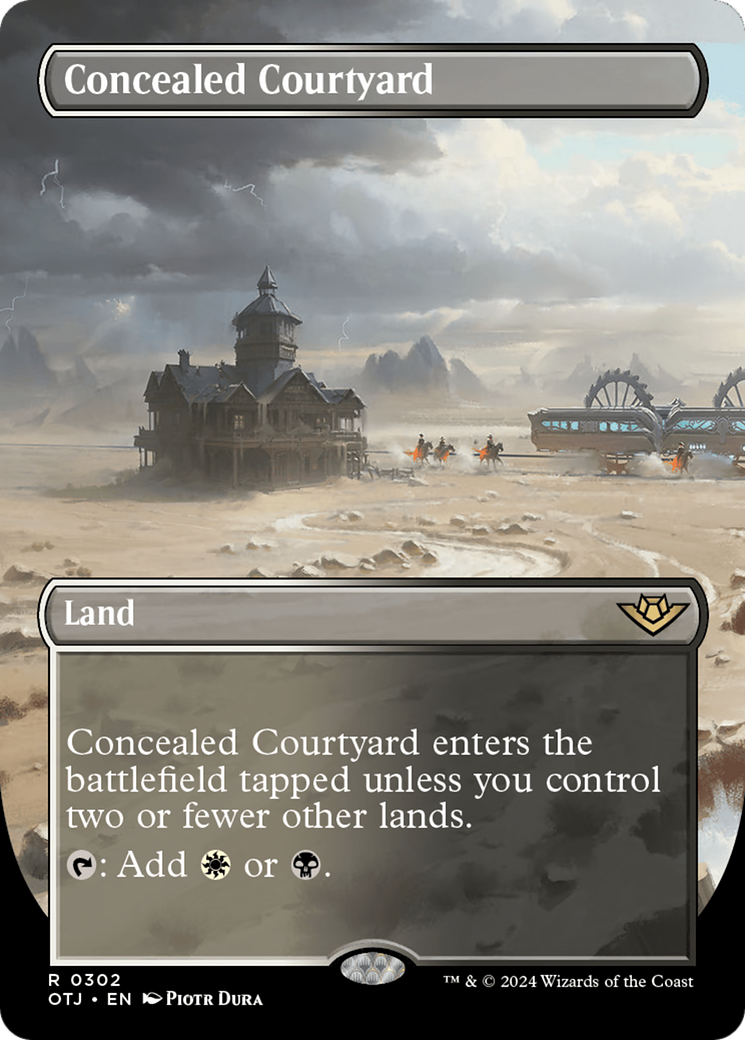 Concealed Courtyard (Borderless) [Outlaws of Thunder Junction] | Cracking-Singles