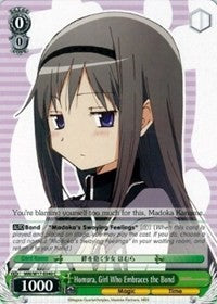 Homura, Girl Who Embraces the Bond (MM/W17-E040 C) [Puella Magi Madoka Magica] | Cracking-Singles