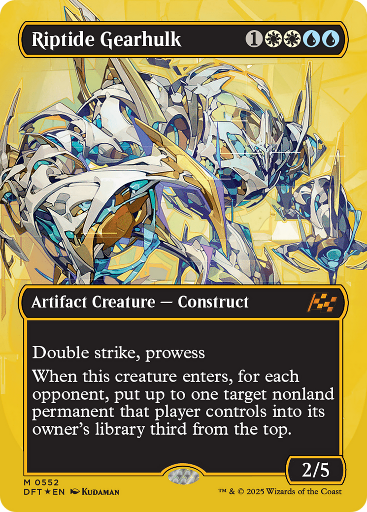 Riptide Gearhulk (Borderless) (First-Place Foil) [Aetherdrift] | Cracking-Singles