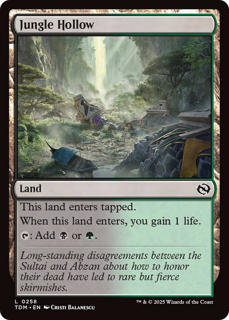 Jungle Hollow [Tarkir: Dragonstorm] | Cracking-Singles