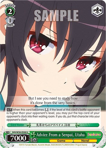 Advice From a Senpai, Utaha [Saekano: How to Raise a Boring Girlfriend] | Cracking-Singles