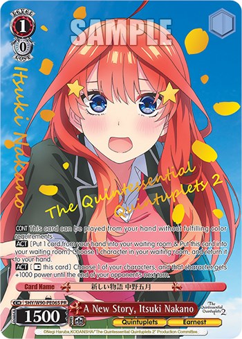 A New Story, Itsuki Nakano (5HY/W90-PE06S PR) [The Quintessential Quintuplets 2] | Cracking-Singles