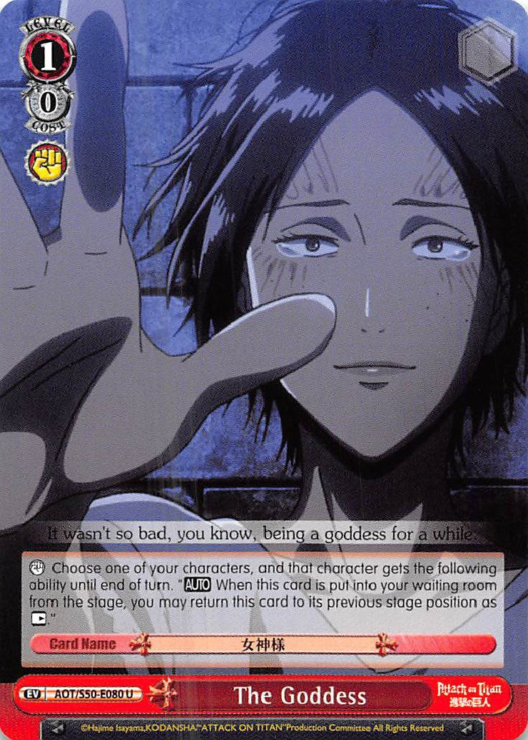 The Goddess (AOT/S50-E080 U) [Attack on Titan Vol. 2] | Cracking-Singles