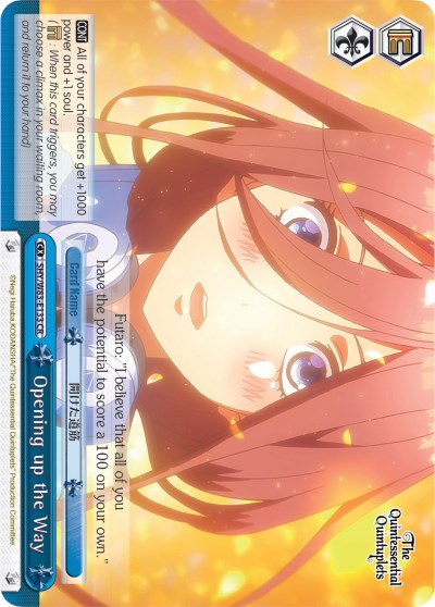 Opening up the Way (5HY/W83-E133 CR) [The Quintessential Quintuplets] | Cracking-Singles
