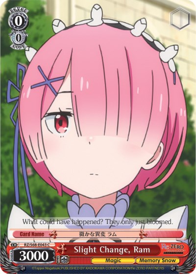 Slight Change, Ram (RZ/S68-E043 C) [Re:ZERO Memory Snow] | Cracking-Singles