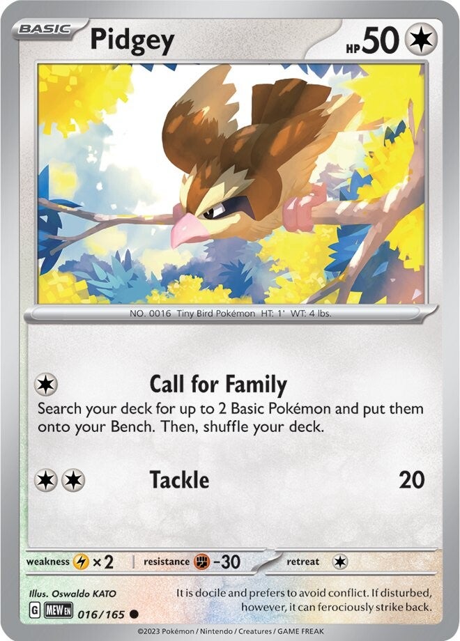 Pidgey (016/165) [Scarlet & Violet 151] | Cracking-Singles
