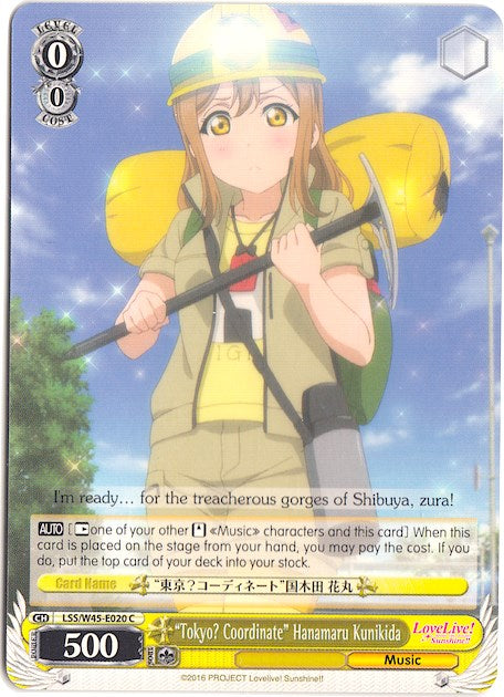 "Tokyo? Coordinate" Hanamaru Kunikida (LSS/W45-E020 C) [Love Live! Sunshine!!] | Cracking-Singles