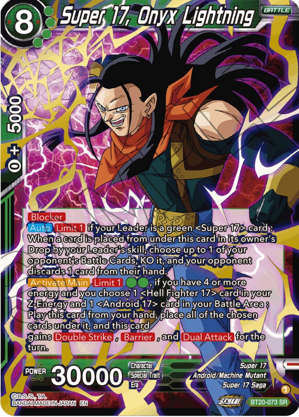 Super 17, Onyx Lightning (BT20-073) [Power Absorbed] | Cracking-Singles