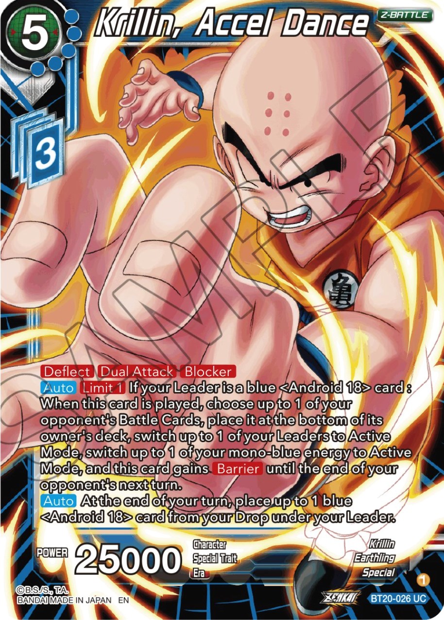 Krillin, Accel Dance (BT20-026) [Power Absorbed] | Cracking-Singles