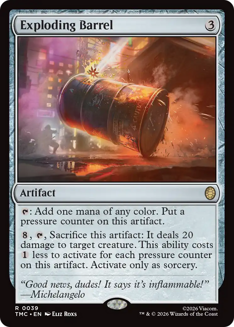 Exploding Barrel [Teenage Mutant Ninja Turtles Commander] | Cracking-Singles