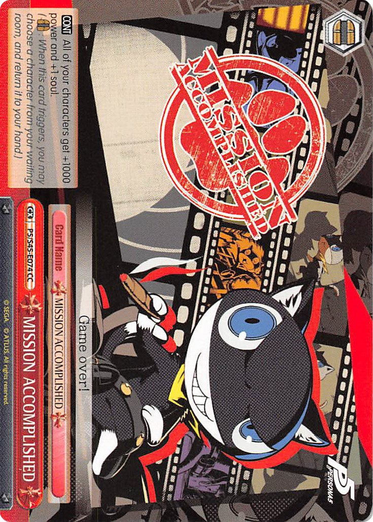 MISSION ACCOMPLISHED (P5/S45-E074 CC) [Persona 5] | Cracking-Singles