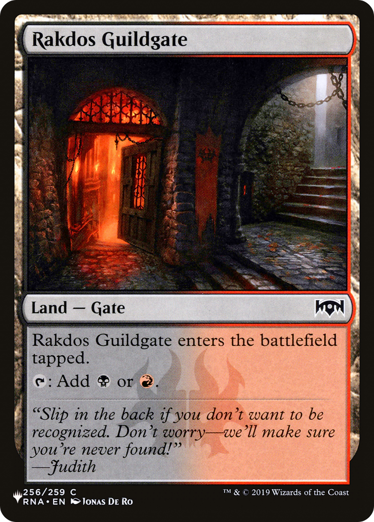 Rakdos Guildgate (256) [The List] | Cracking-Singles