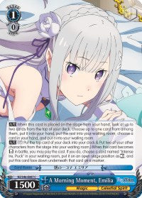 A Morning Moment, Emilia (RZ/S46-E087 C) [Re:ZERO] | Cracking-Singles
